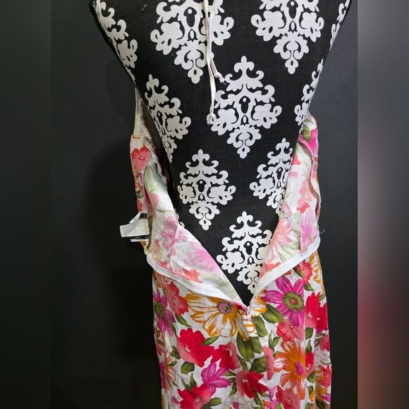 Vintage Womans Floral Hawaiian Knee Length Halter Dress Sz 11/12 PHOENIX - Picture 5 of 9